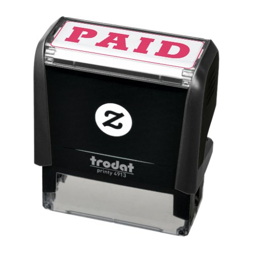 PAID Business Office Cashier Simple Self_inking Stamp