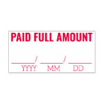 [ Thumbnail: "Paid Full Amount" Rubber Stamp ]