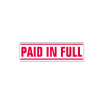 [ Thumbnail: "Paid in Full" Between Solid Lines Self-Inking Stamp ]