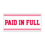 [ Thumbnail: "Paid in Full" Rubber Stamp ]
