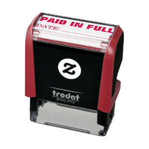 PAID IN FULL SELF-INKING STAMP