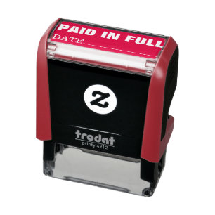 PAID IN FULL SELF-INKING STAMP