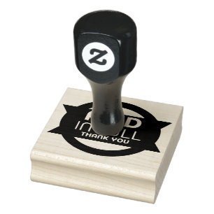 PAID IN FULL, THANK YOU RUBBER STAMP