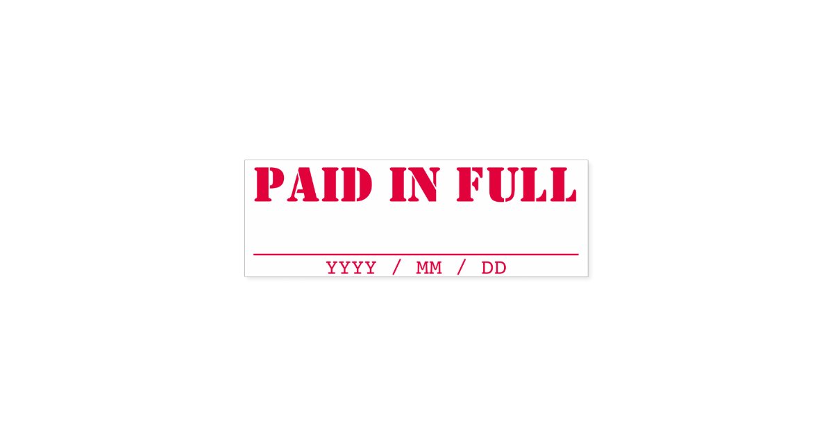 paid in full stamp image