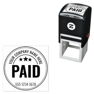 PAID Office Simple Framed Self-inking Stamp