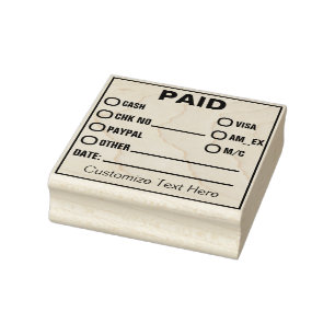 PAID RUBBER STAMP