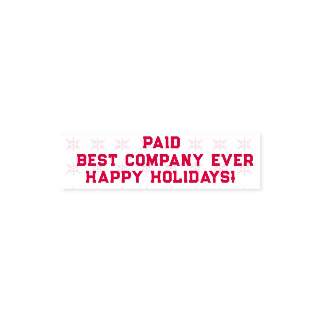 PAID Snowflakes Self-inking Stamp (Design)