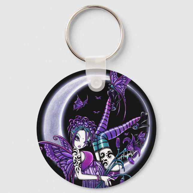 Paige Butterfly Moon Fairy Keychain (Front)