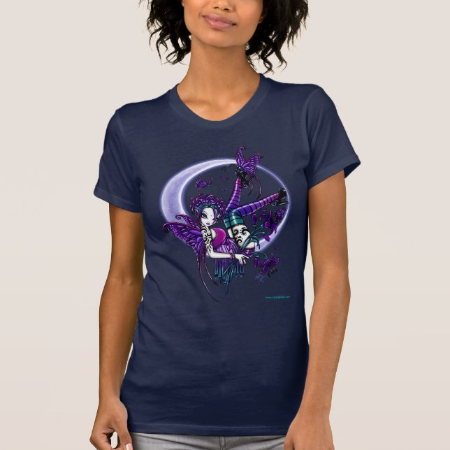 Paige Butterfly Moon Lilly Tattooed Faery Babydoll T-Shirt (Front)
