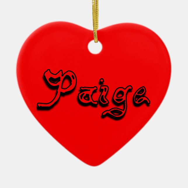 Paige Ornament (Front)