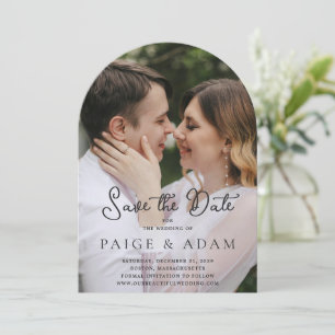 Paige Photo Modern Wedding Save The Date
