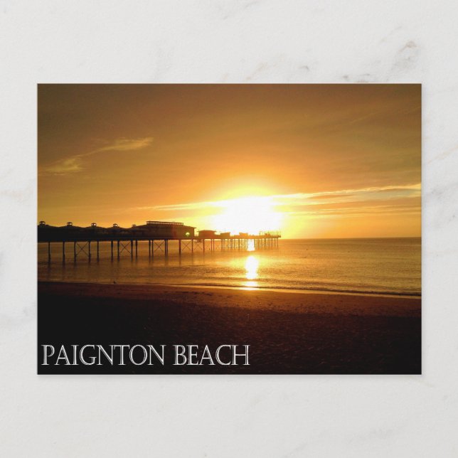 Paignton Beach Postcard (Front)
