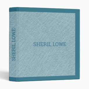 Pail-blue faux line texture background 3 ring binder