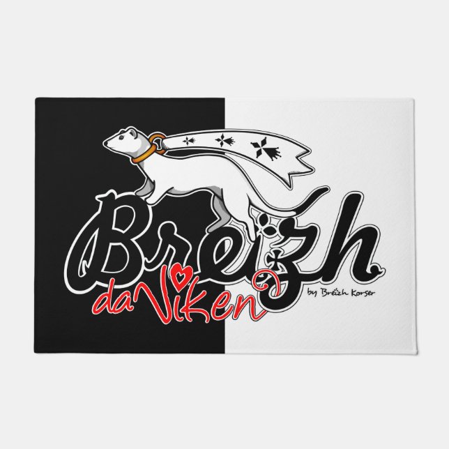 Paillasson Breizh da viken (Brittany for toujo Doormat (Front)