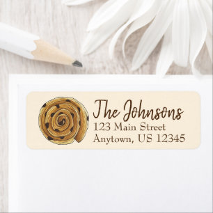 Pain Aux Raisins French Food Pastry Chef Bakery Label