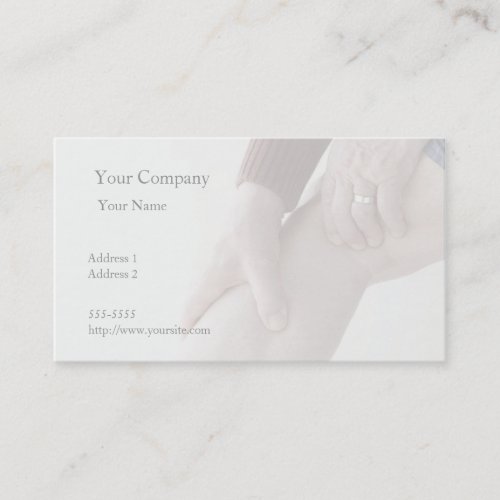 pain in back of leg business card