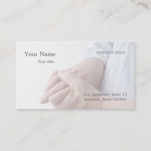 Customizable pain in finger joints business card