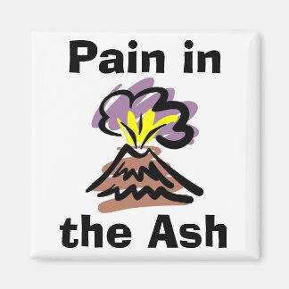 Pain in the Ash - Iceland Volcano Magnet