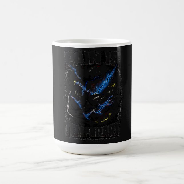 Pain Is Temporary – Endurance Gym Mindset Coffee Mug (Center)