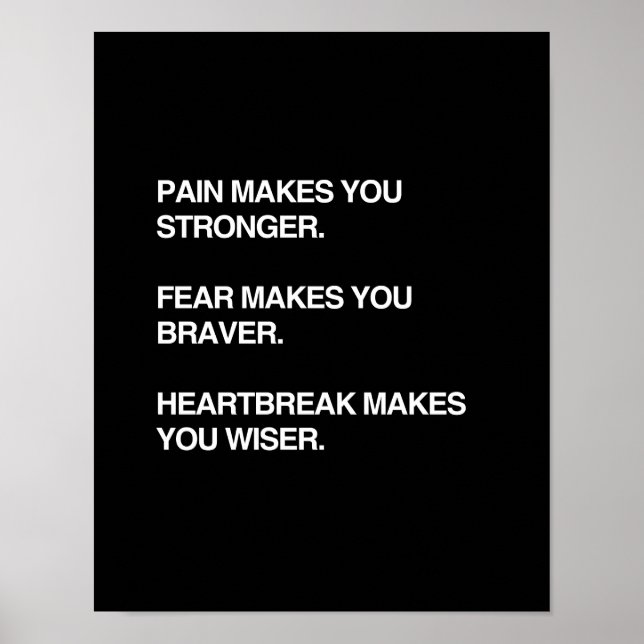 PAIN MAKES YOU STRONGER POSTER (Front)
