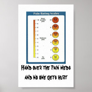 Pain Meds cards & posters