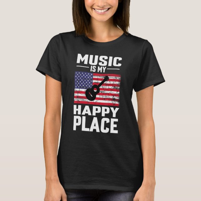 Pain of the Composer's Creation Music Is My Happy  T-Shirt (Front)