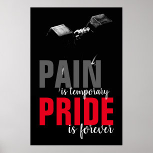 Pain Pride Forever Bodybuilding Motivational Poster