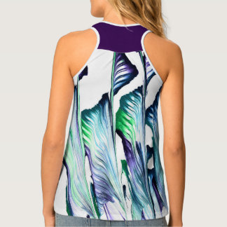 Pain Remover 1 Purple Green Abstract Tank Top
