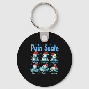 Pain Scale Snowman Healthcare Worker Pain Essment  Keychain