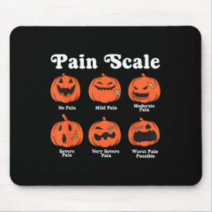 Pain Scale Soky Pumpkin Fall Halloween Trauma Nurs Mouse Pad