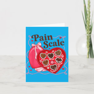 Pain Scale Valentines Funny Nurse Doctor Medical Card