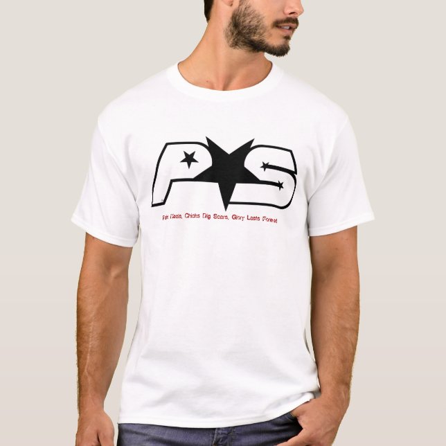 Pain Star | Pain Heals, Chicks Dig Scars, ... T-Shirt (Front)