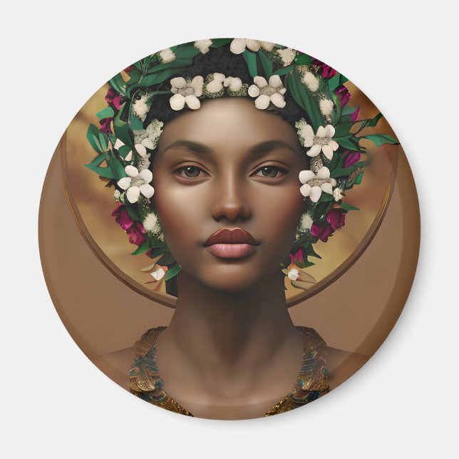 Pain to Power | African-American Queen Magnet (Front)