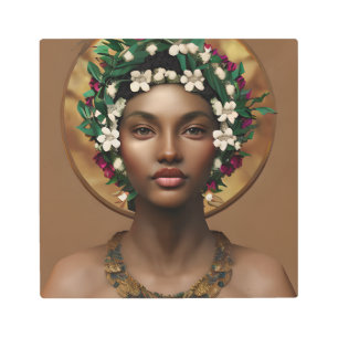 Pain to Power African-American Queen Metal Print