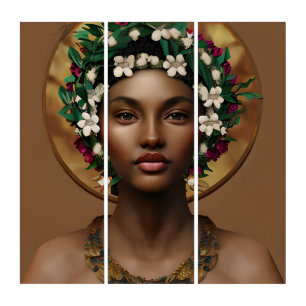 Pain to Power African-American Queen Triptych