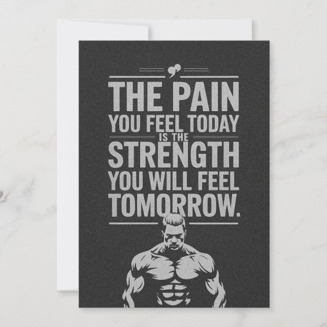 Pain Today, Strength Tomorrow Holiday Card (Front)