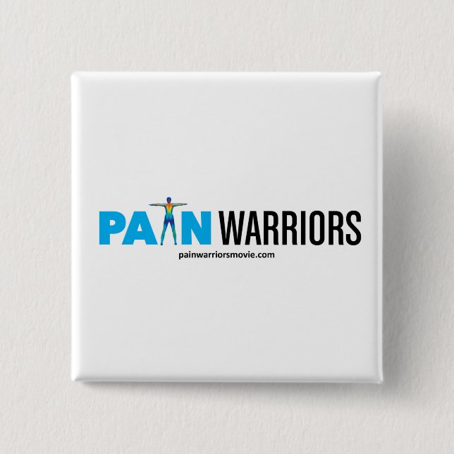 Pain Warriors Movie Button (Front)