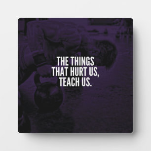 Pain - Workout Inspirational Words - Kettlebell Plaque