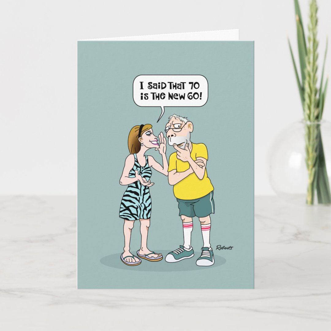 Painfully Funny 70th Birthday Card | Zazzle