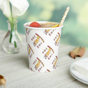 PAINKILLER Cocktail Recipe Art Paper Cups