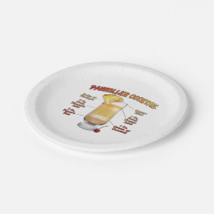 PAINKILLER Cocktail Recipe Art Paper Plates