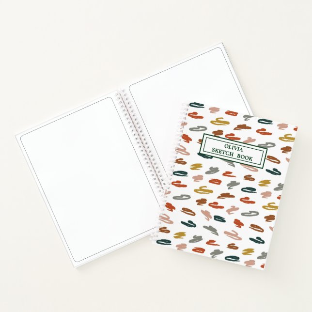 Paint Abstract Pattern Notebook (Inside)