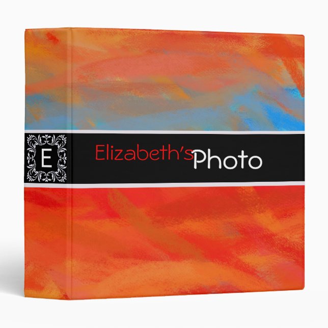 Paint Acrylic Abstract Album Photo #2 Binder (Front/Spine)
