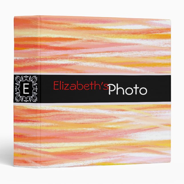 Paint Acrylic Abstract Album Photo #5 3 Ring Binder (Front/Spine)