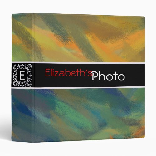 Paint Acrylic Abstract Album Photo Binder