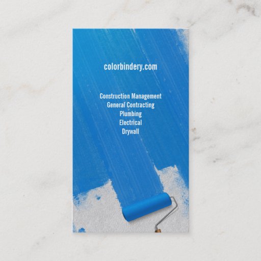 Customizable Paint and Papered Painters Business Card