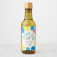 Paint and Sip Birthday Wine Party Favor Thank You
