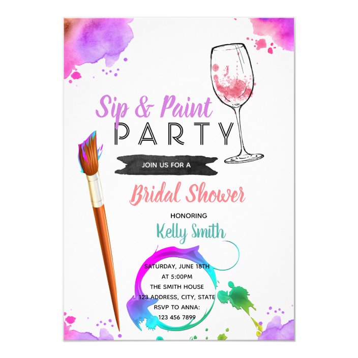 sip and paint flyer template
