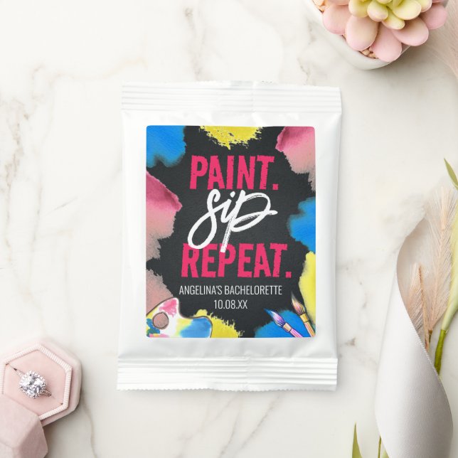 Paint and Sip Chalkboard Bachelorette Party Margarita Drink Mix (Wedding)