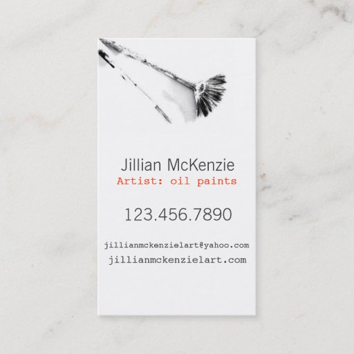 Customizable Paint Art Business Card Template